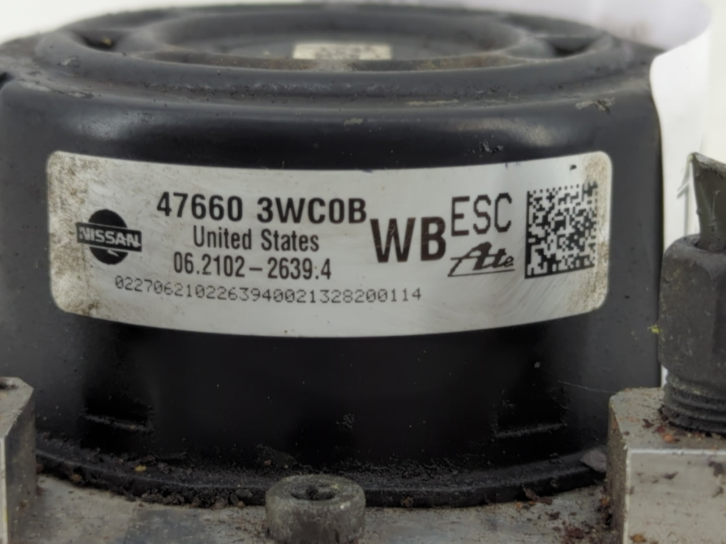 2013 Nissan Versa ABS Pump Control Module Replacement P/N:47660 3WC0B Fits OEM Used Auto Parts - Oemusedautoparts1.com