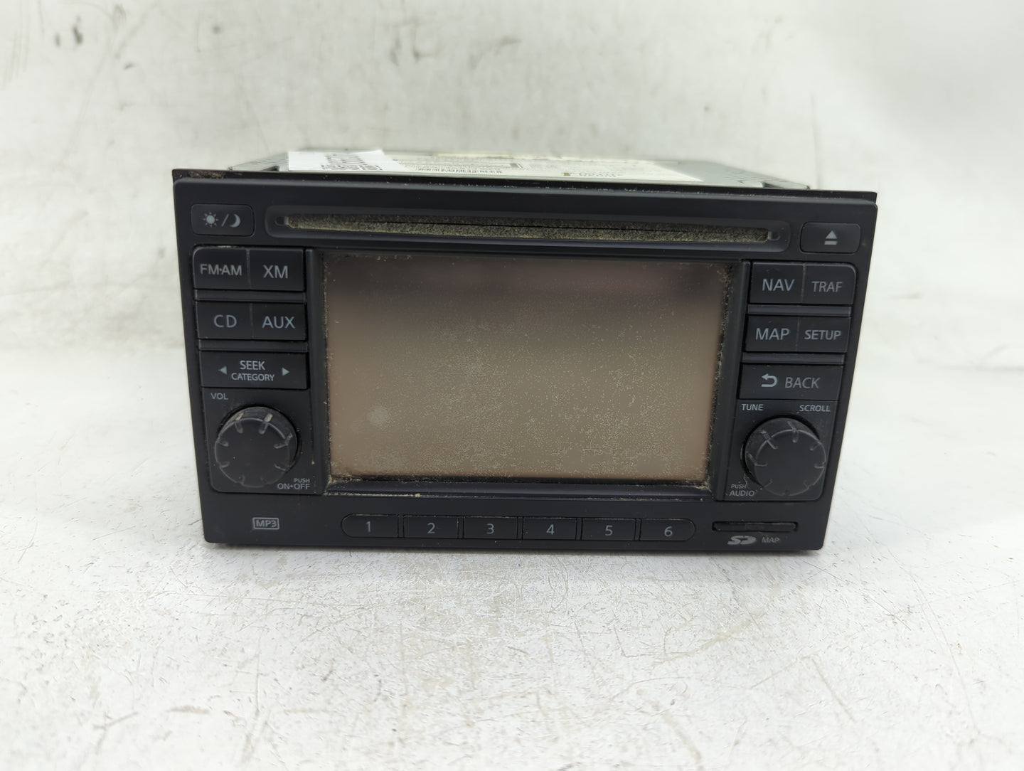2013 Nissan Versa Radio AM FM Cd Player Receiver Replacement P/N:25915ZT56A 7 612 051 452 Fits Fits 2014 OEM Used Auto Parts