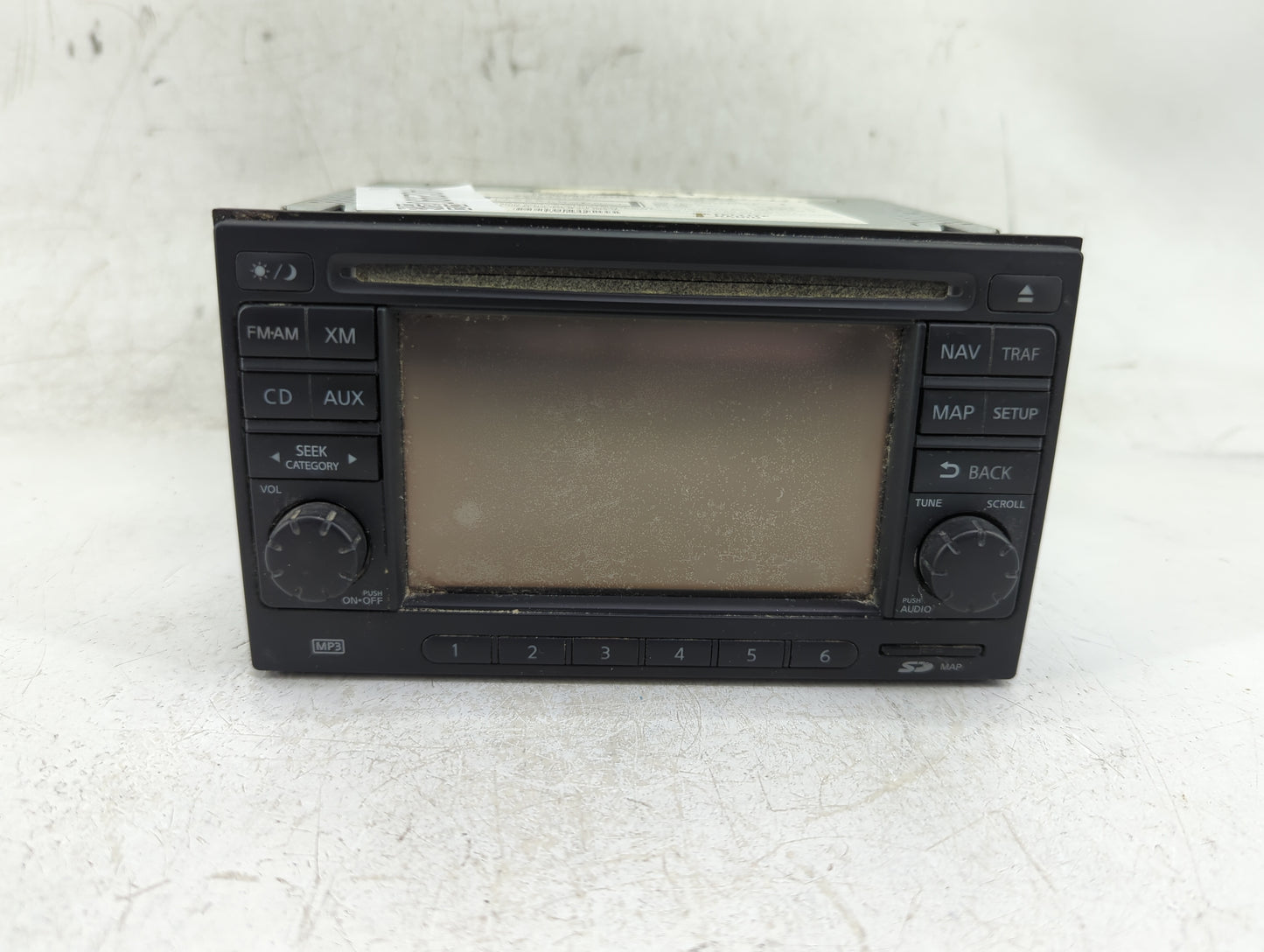2013 Nissan Versa Radio AM FM Cd Player Receiver Replacement P/N:25915ZT56A 7 612 051 452 Fits Fits 2014 OEM Used Auto Parts