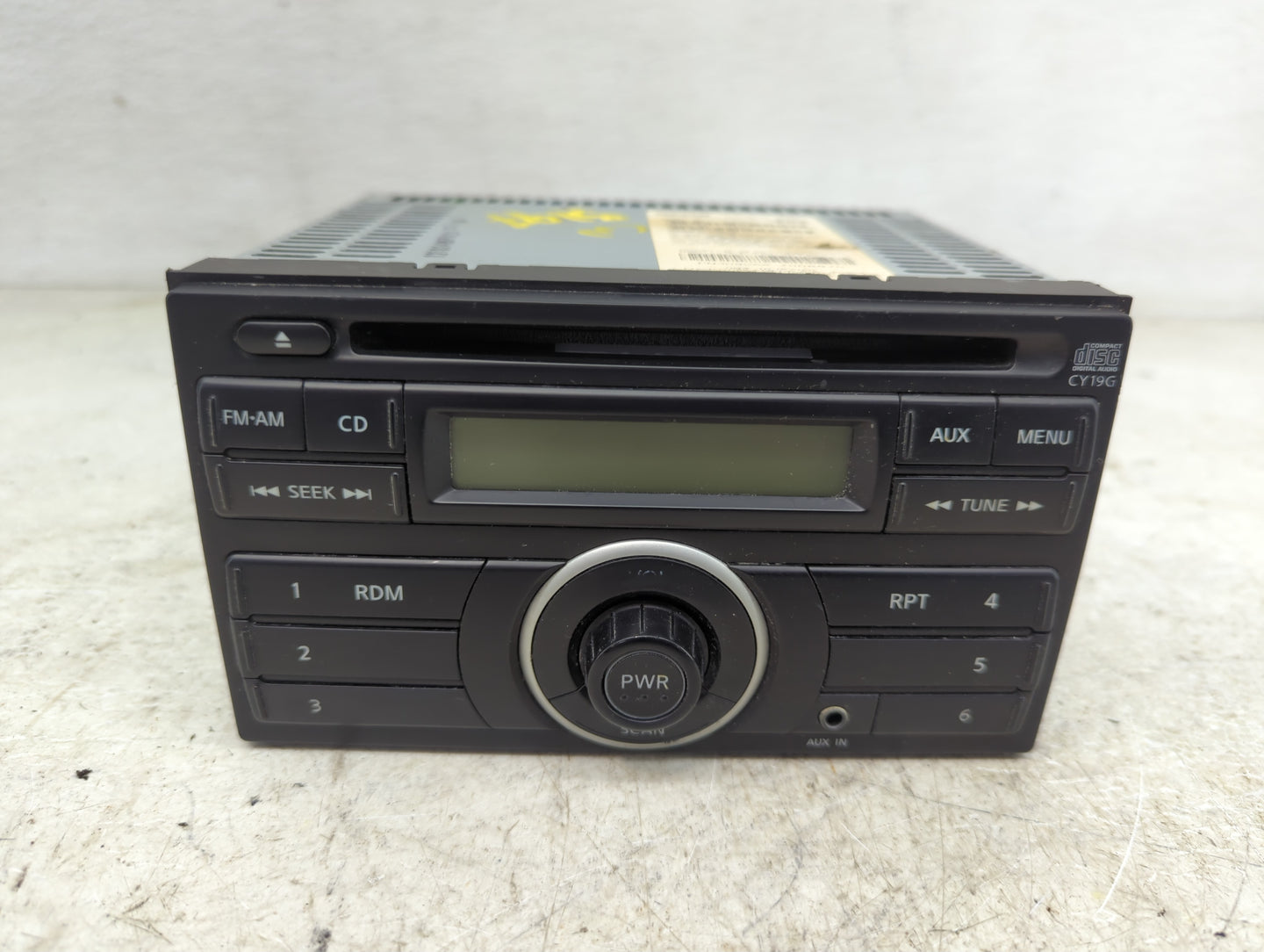 2012-2014 Nissan Versa Radio AM FM Cd Player Receiver Replacement P/N:28185 3AN0A PN-3089A Fits Fits 2012 2013 2014 OEM Used