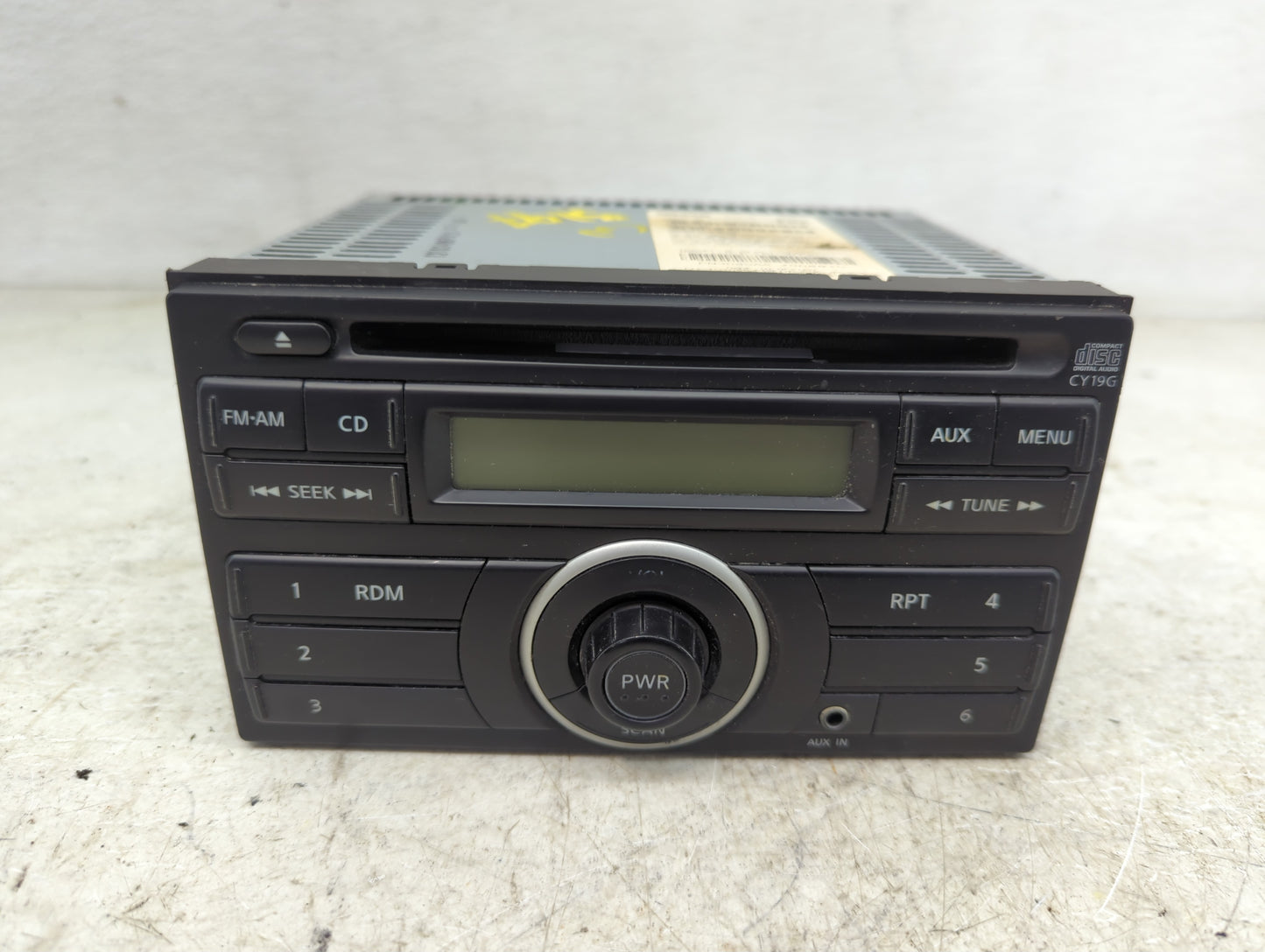 2012-2014 Nissan Versa Radio AM FM Cd Player Receiver Replacement P/N:28185 3AN0A PN-3089A Fits Fits 2012 2013 2014 OEM Used