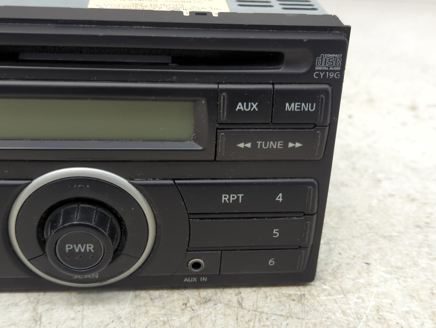 2012-2014 Nissan Versa Radio AM FM Cd Player Receiver Replacement P/N:28185 3AN0A PN-3089A Fits Fits 2012 2013 2014 OEM Used
