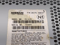 2012-2013 Nissan Versa Radio AM FM Cd Player Receiver Replacement P/N:281853AN1A PN-3135A Fits Fits 2012 2013 OEM Used Auto 
