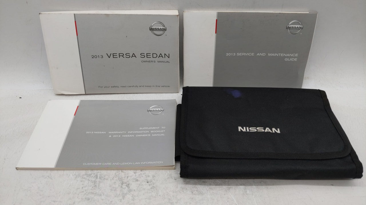 2013 Nissan Versa Owners Manual Book Guide OEM Used Auto Parts - Oemusedautoparts1.com