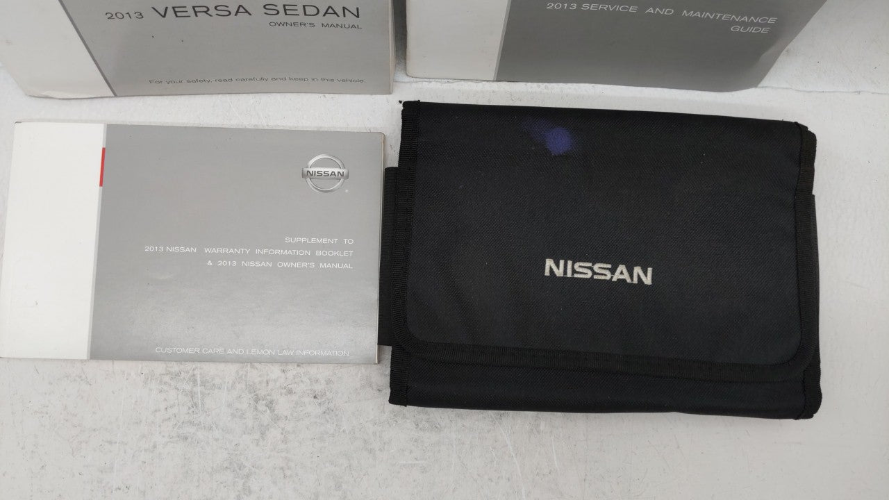 2013 Nissan Versa Owners Manual Book Guide OEM Used Auto Parts - Oemusedautoparts1.com