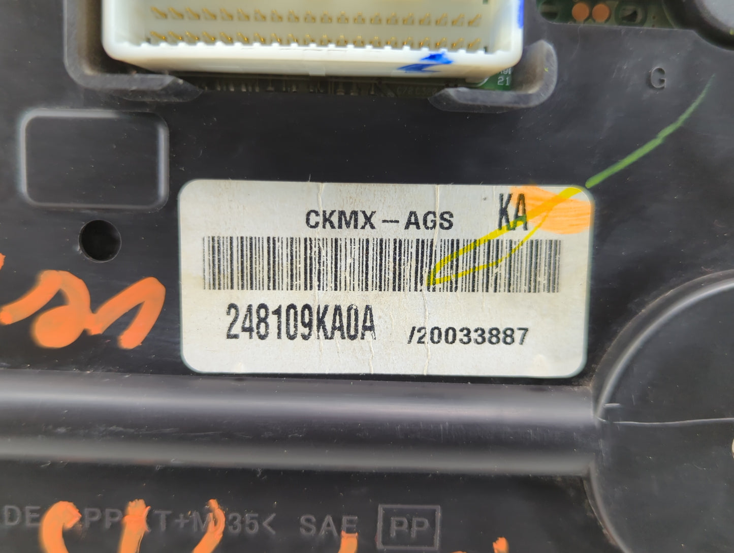 2013 Nissan Versa Instrument Cluster Speedometer Gauges P/N:248109KA0A Fits OEM Used Auto Parts - Oemusedautoparts1.com