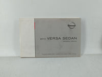 2013 Nissan Versa Owners Manual Book Guide P/N:OM3E 0N17U1 OEM Used Auto Parts - Oemusedautoparts1.com