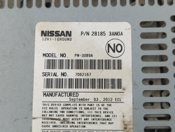 2012-2014 Nissan Versa Radio AM FM Cd Player Receiver Replacement P/N:28185 3AN0A Fits Fits 2012 2013 2014 OEM Used Auto Par