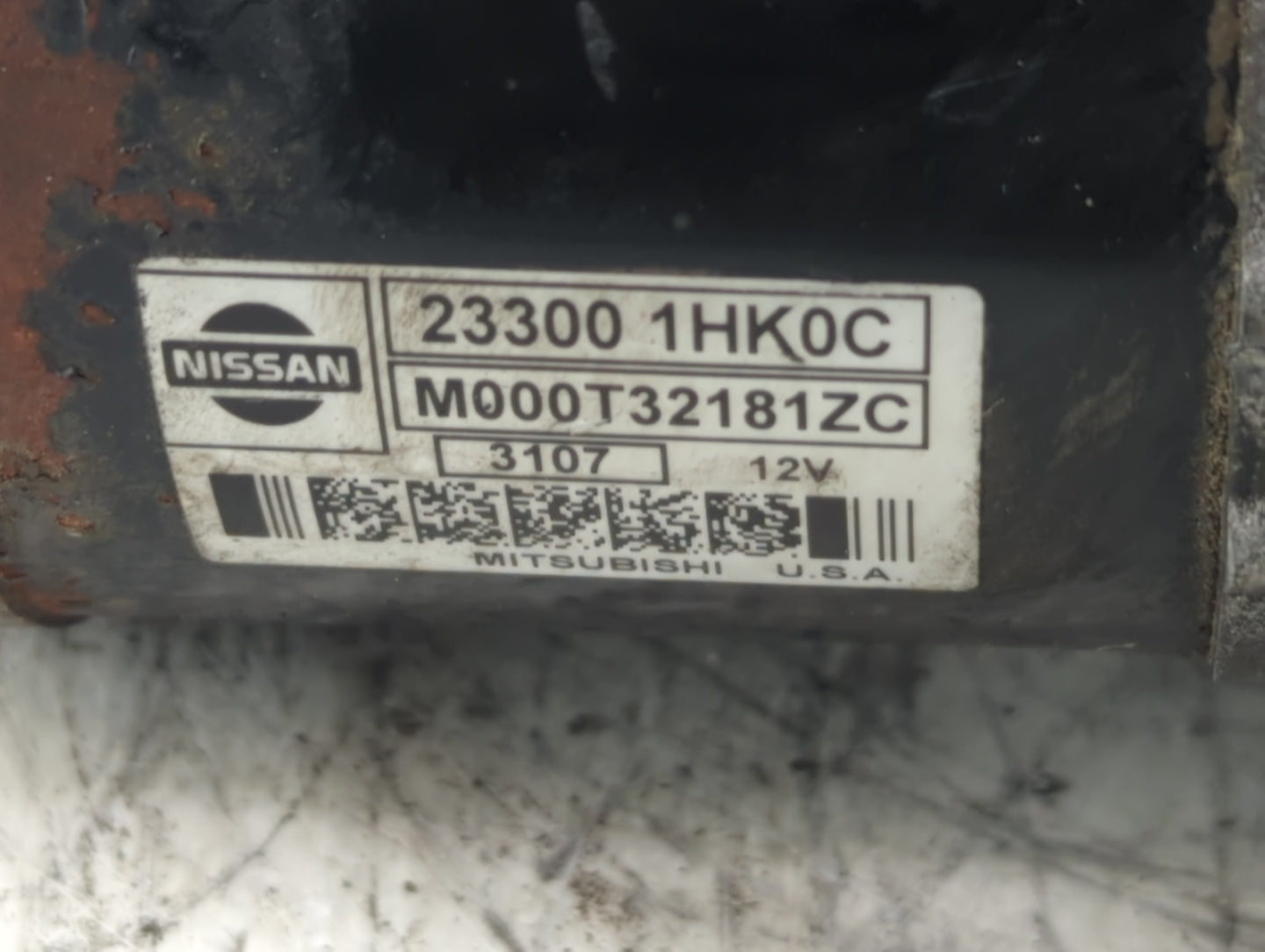 2012-2019 Nissan Versa Car Starter Motor Solenoid OEM P/N:M000T32181ZC 23300 1HK0C Fits OEM Used Auto Parts - Oemusedautopar