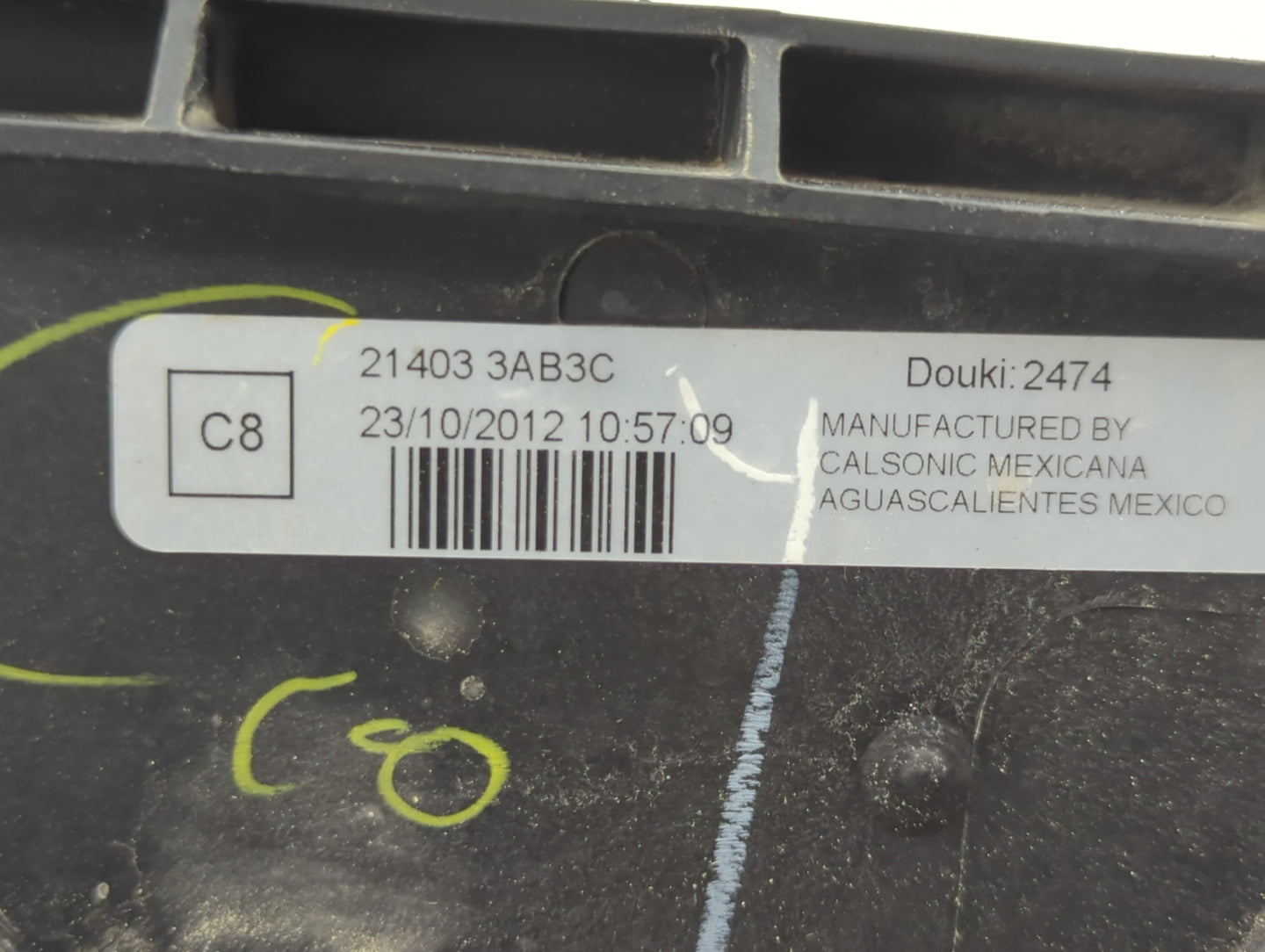 2012-2019 Nissan Versa Left Radiator Fan Motor Assembly Black - Oemusedautoparts1.com
