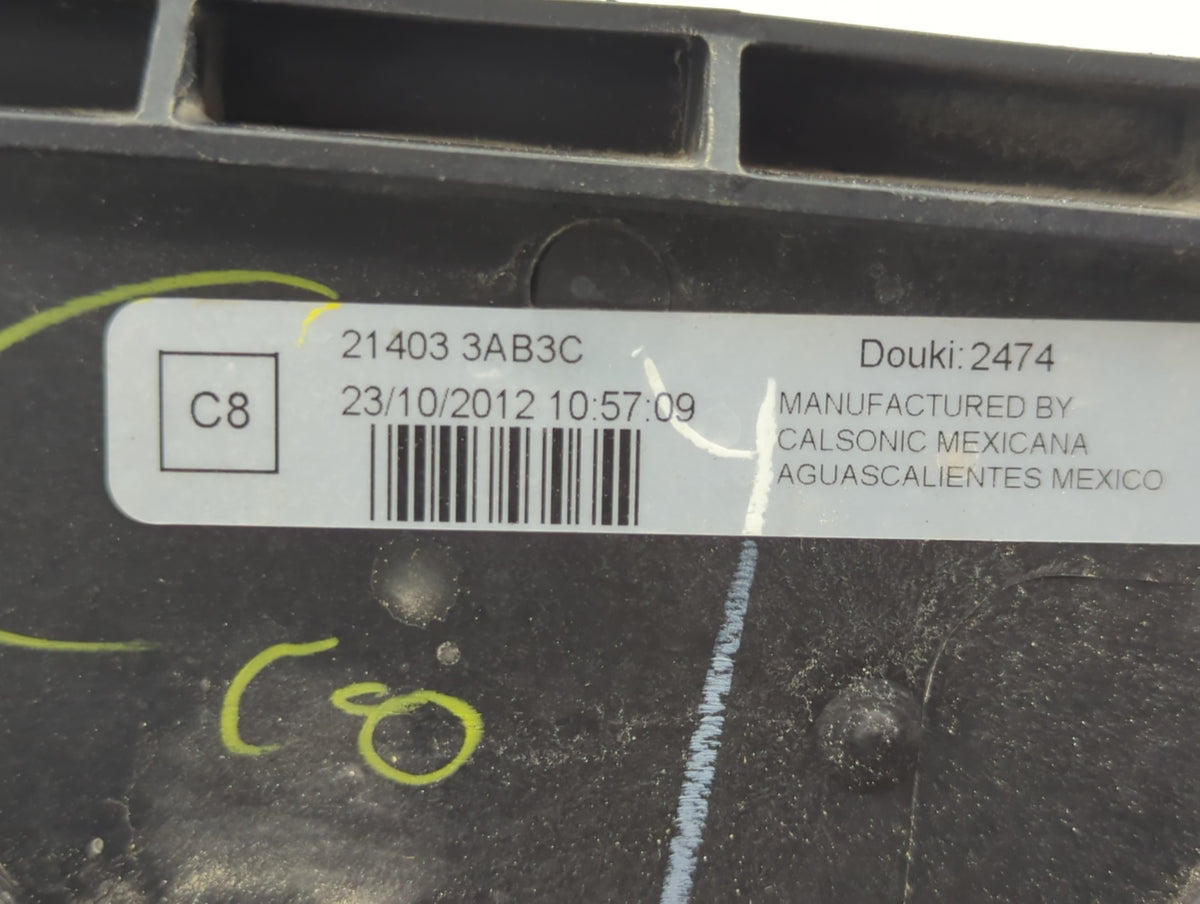 2012-2019 Nissan Versa Left Radiator Fan Motor Assembly Black - Oemusedautoparts1.com