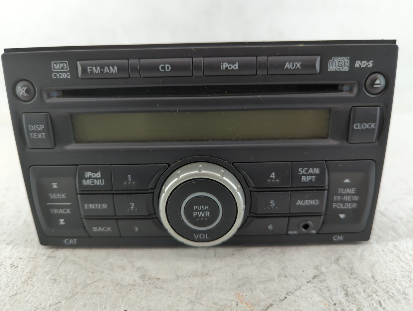 2012-2013 Nissan Versa Radio AM FM Cd Player Receiver Replacement P/N:28185 3AN1A Fits Fits 2012 2013 OEM Used Auto Parts - 