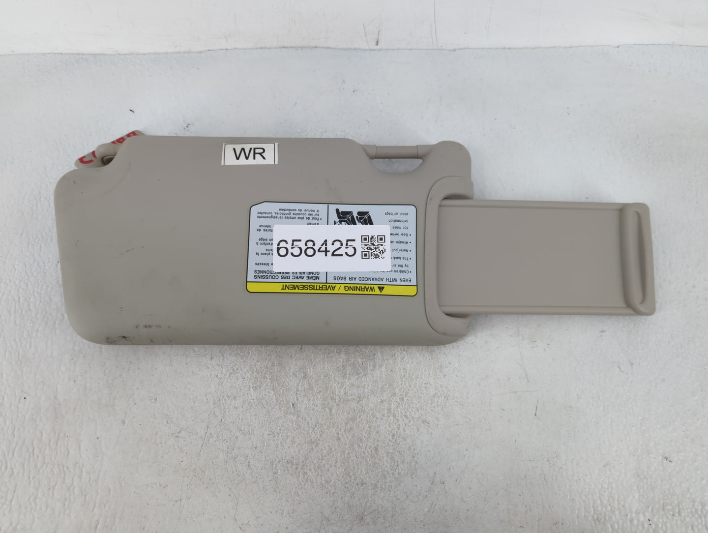 2013-2015 Nissan Versa Sun Visor Shade Replacement Passenger Right Mirror Fits Fits 2013 2014 2015 OEM Used Auto Parts - Oem