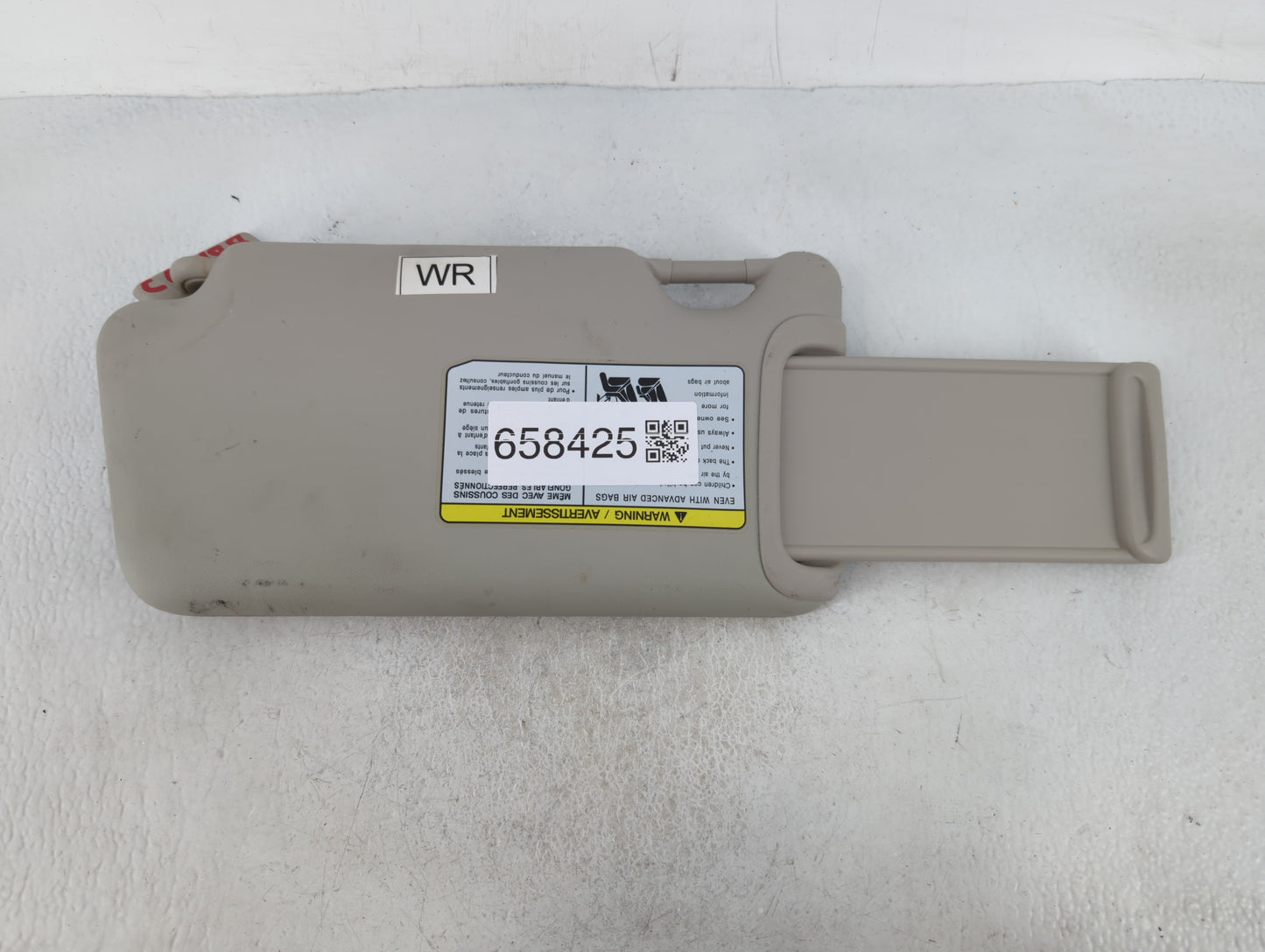 2013-2015 Nissan Versa Sun Visor Shade Replacement Passenger Right Mirror Fits Fits 2013 2014 2015 OEM Used Auto Parts - Oem