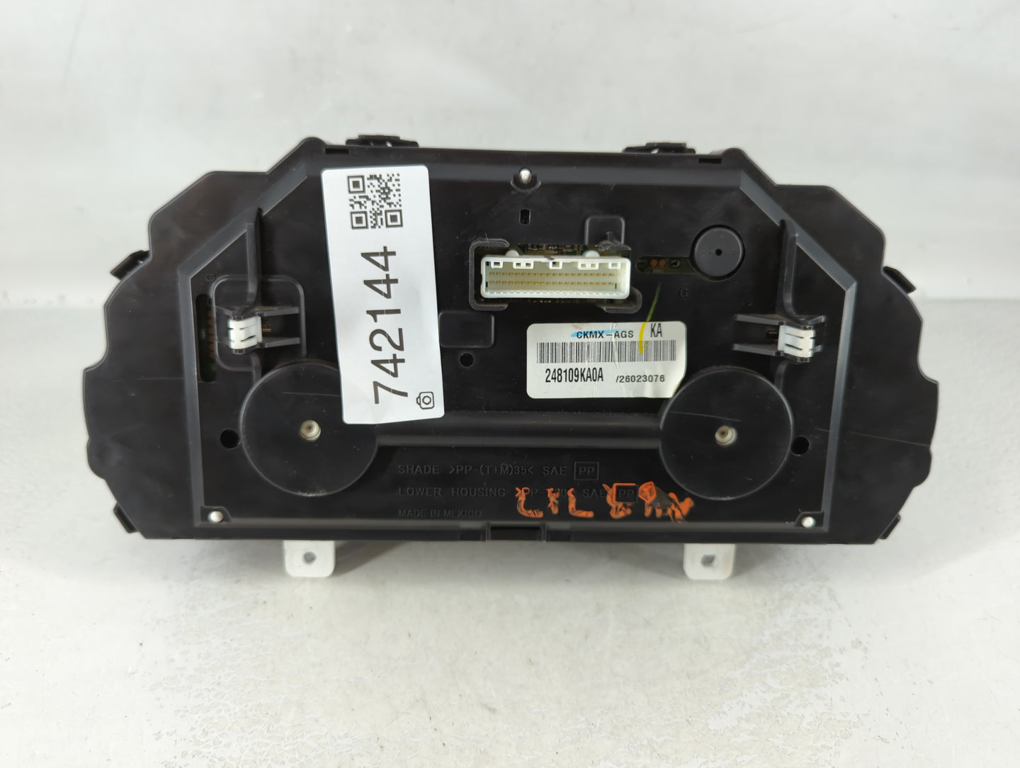 2013 Nissan Versa Instrument Cluster Speedometer Gauges P/N:248109KA0A Fits OEM Used Auto Parts - Oemusedautoparts1.com