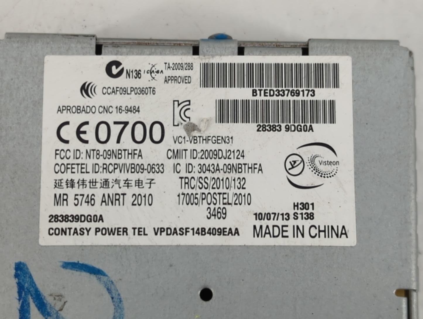 2013-2019 Nissan Versa Body Control Module Bcm Inner Cabin Fuse Box - Oemusedautoparts1.com