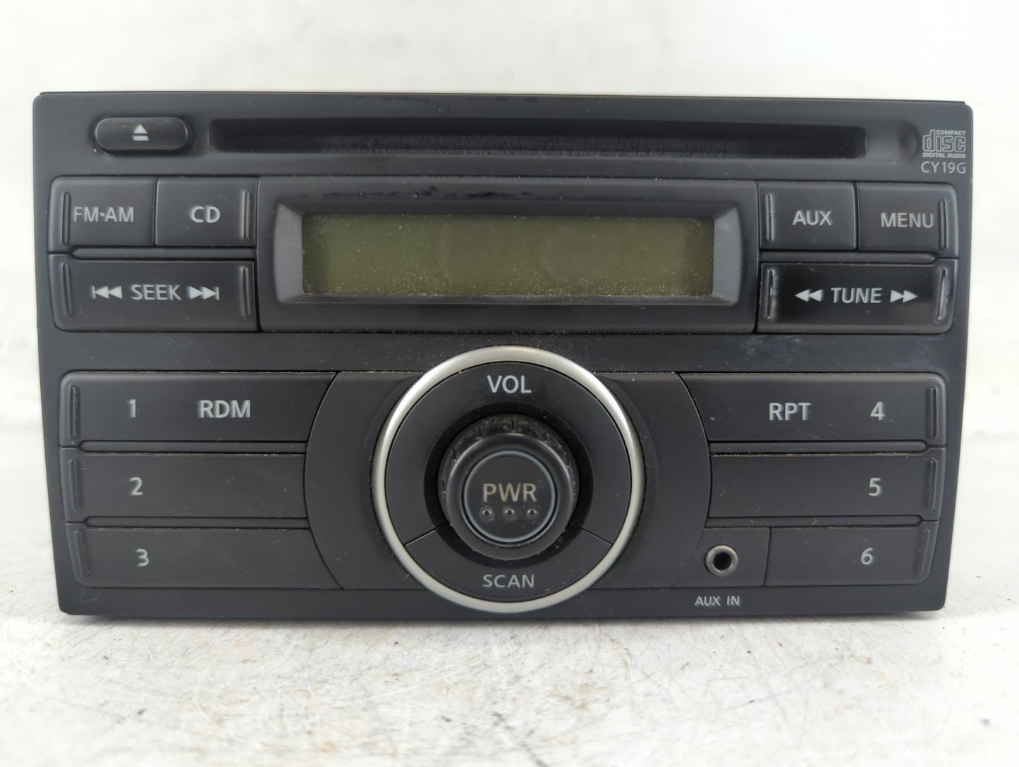 2012-2014 Nissan Versa Radio AM FM Cd Player Receiver Replacement P/N:28185 3AN0A Fits Fits 2012 2013 2014 OEM Used Auto Par