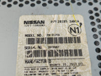 2012-2013 Nissan Versa Radio AM FM Cd Player Receiver Replacement P/N:28185 3AN1A Fits Fits 2012 2013 OEM Used Auto Parts - 