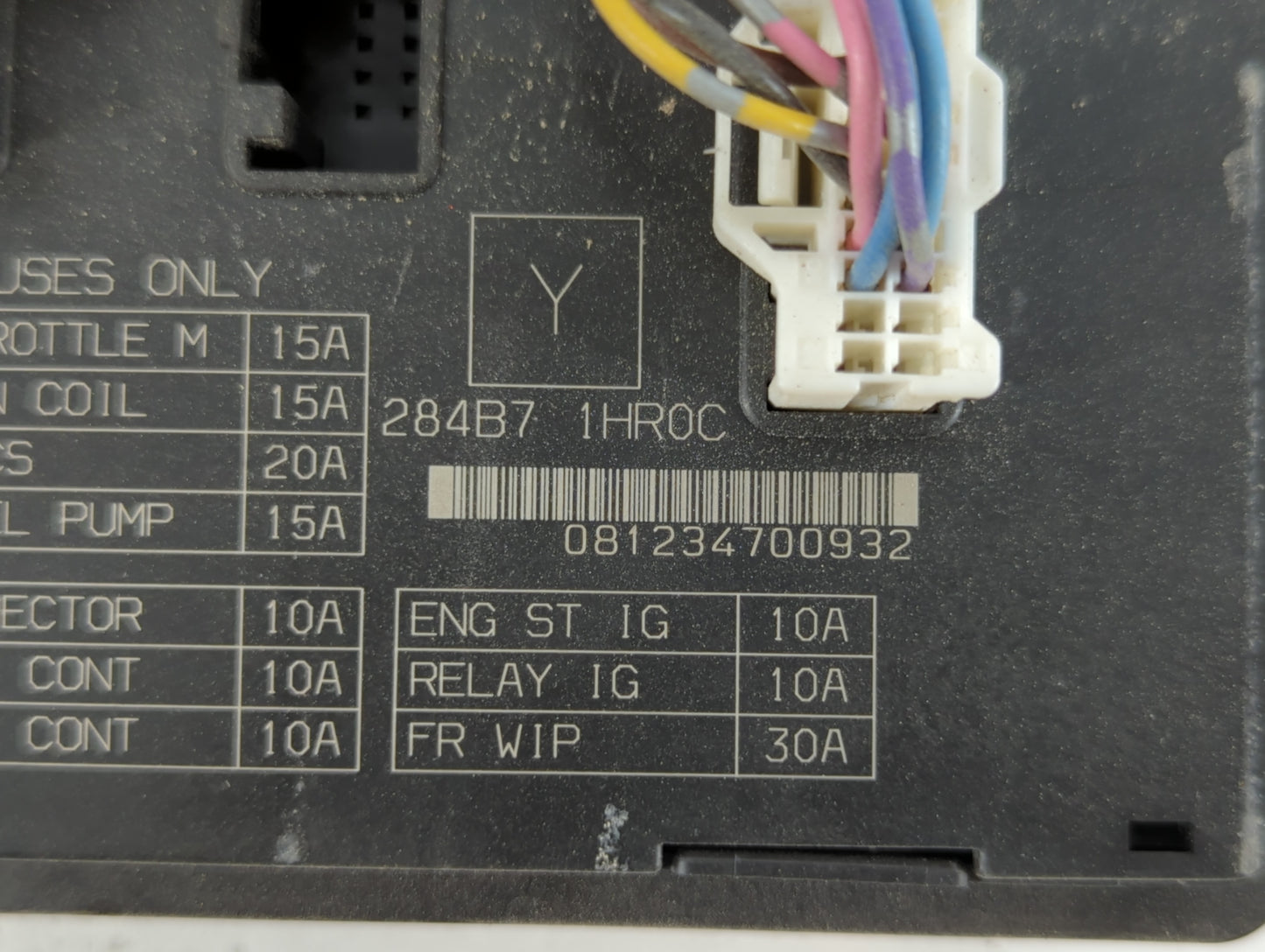 2013-2019 Nissan Versa Fusebox Fuse Box Panel Relay Module P/N:284B7 1HR0C Fits Fits 2013 2014 2015 2016 2017 2018 2019 OEM 