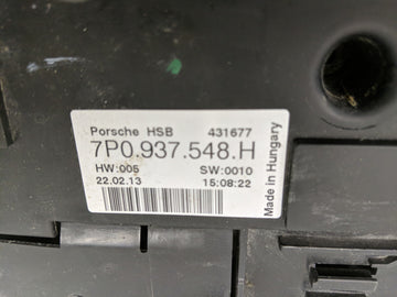 2013-2016 Porsche Cayenne Fusebox Fuse Box Panel Relay Module P/N:7P0 937 548 H Fits Fits 2013 2014 2015 2016 OEM Used Auto Parts