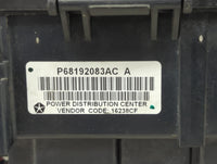 2013 Ram 1500 Fusebox Fuse Box Panel Relay Module P/N:P68192083AC Fits OEM Used Auto Parts - Oemusedautoparts1.com