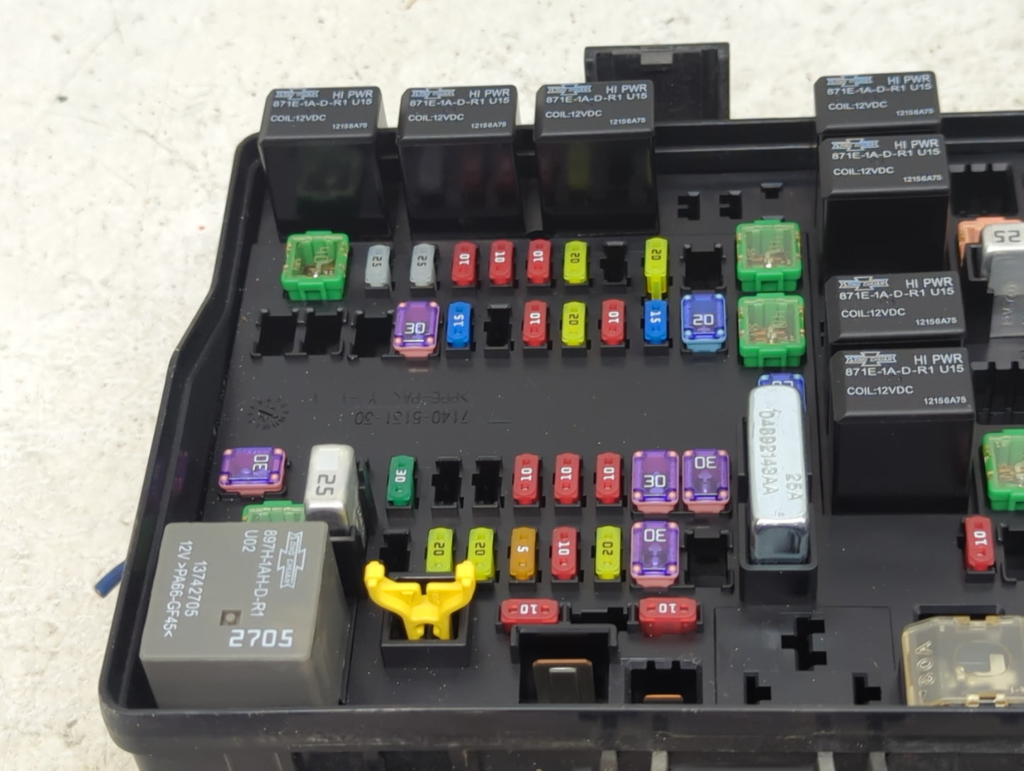 2013 Ram 1500 Fusebox Fuse Box Panel Relay Module P/N:P68192083AC Fits OEM Used Auto Parts - Oemusedautoparts1.com