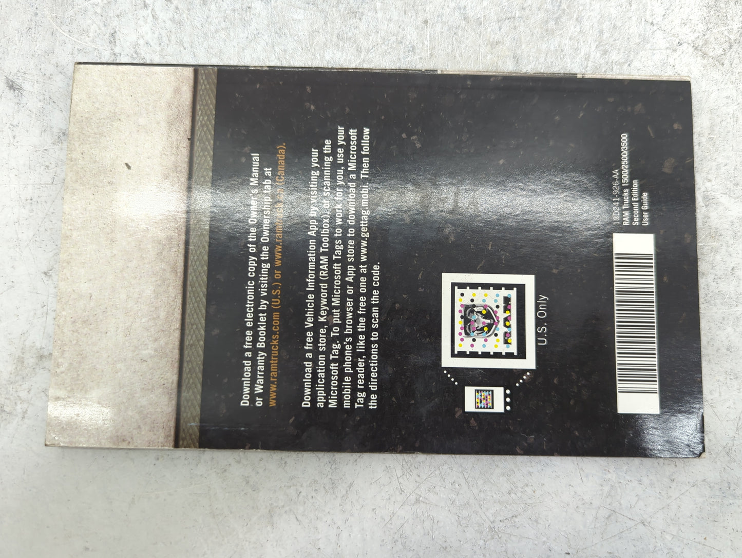 2013 Ram 1500 Owners Manual Book Guide P/N:13D241-926-AA OEM Used Auto Parts - Oemusedautoparts1.com