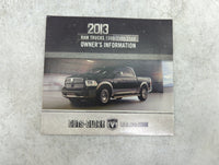 2013 Ram 1500 Owners Manual Book Guide P/N:13D241-926-AA OEM Used Auto Parts - Oemusedautoparts1.com
