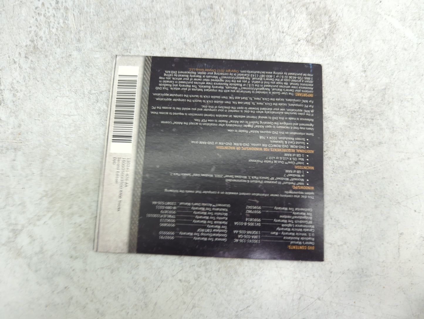 2013 Ram 1500 Owners Manual Book Guide P/N:13D241-926-AA OEM Used Auto Parts - Oemusedautoparts1.com