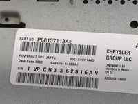 2013 Ram 1500 Radio AM FM Cd Player Receiver Replacement P/N:P68137113AE A2C8258110400 Fits OEM Used Auto Parts - Oemusedaut