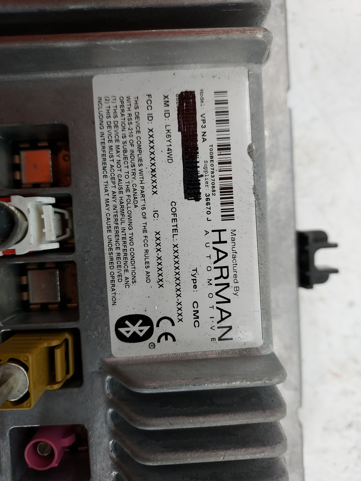2013 Ram 1500 Radio AM FM Cd Player Receiver Replacement P/N:VP3 NA LK6Y14WD, 36670J Fits OEM Used Auto Parts - Oemusedautop