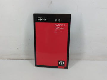 2013 Scion Fr-S Owners Manual Book Guide P/N:01999-18024 OEM Used Auto Parts - Oemusedautoparts1.com
