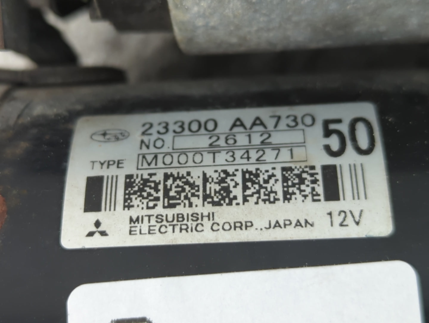 2013-2016 Scion Fr-S Car Starter Motor Solenoid OEM P/N:M000T34271 23300 AA730 Fits Fits 2013 2014 2015 2016 2017 2018 2019 