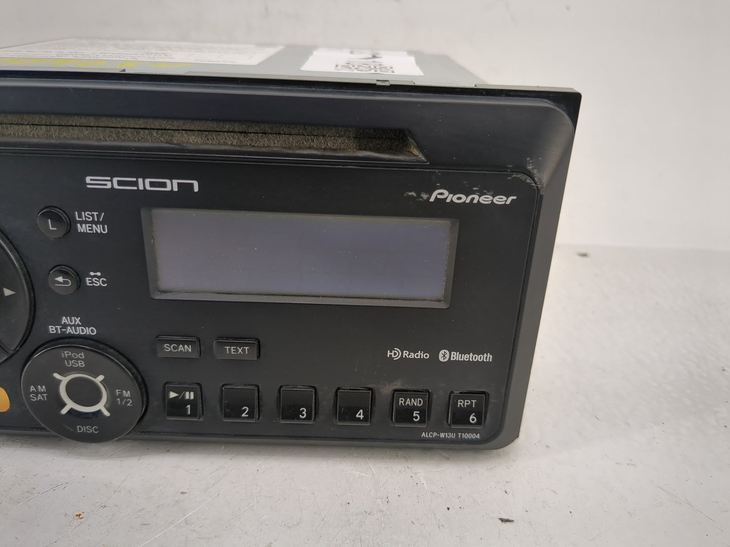 2013-2014 Scion Tc Radio AM FM Cd Player Receiver Replacement P/N:PT546-00130 Fits Fits 2012 2013 2014 OEM Used Auto Parts -