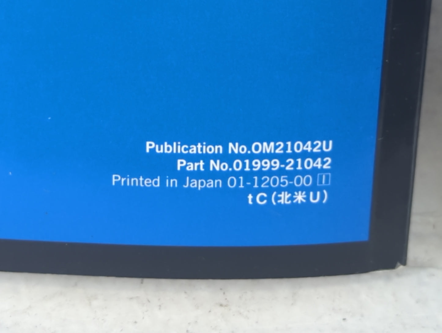 2013 Scion Tc Owners Manual Book Guide P/N:01999-21042 OEM Used Auto Parts - Oemusedautoparts1.com