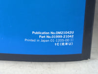 2013 Scion Tc Owners Manual Book Guide P/N:01999-21042 OEM Used Auto Parts - Oemusedautoparts1.com