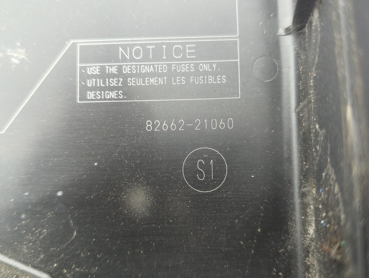 2011-2013 Scion Tc Fusebox Fuse Box Panel Relay Module P/N:82662-21060 Fits Fits 2011 2012 2013 OEM Used Auto Parts - Oemuse