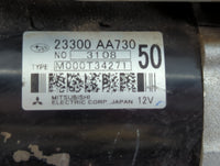 2013 Subaru Brz Car Starter Motor Solenoid OEM P/N:23300 AA730 Fits OEM Used Auto Parts - Oemusedautoparts1.com