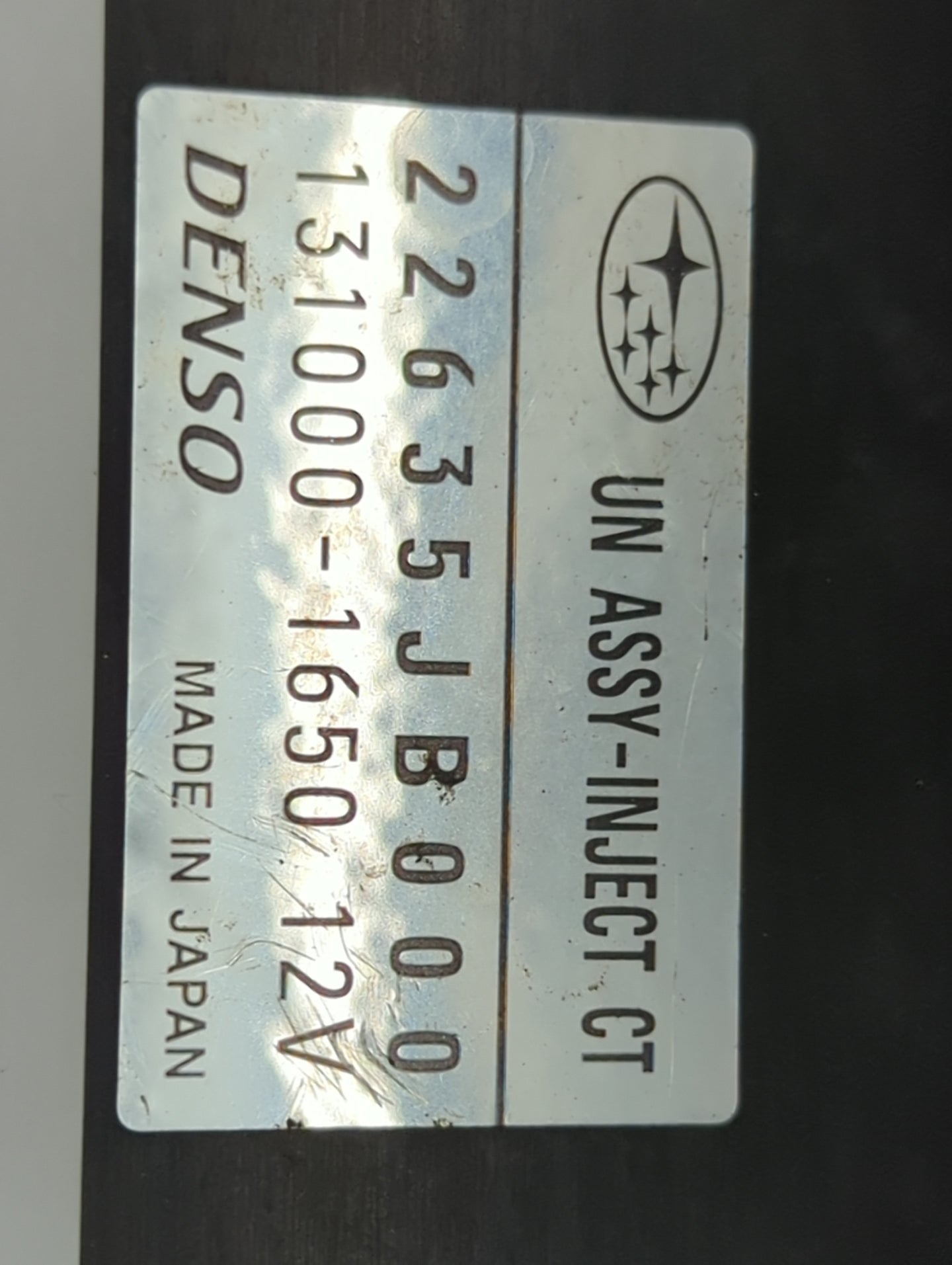 2013 Subaru Brz PCM Engine Control Computer ECU ECM PCU OEM P/N:22635JB000 131000-1650 Fits OEM Used Auto Parts - Oemusedaut