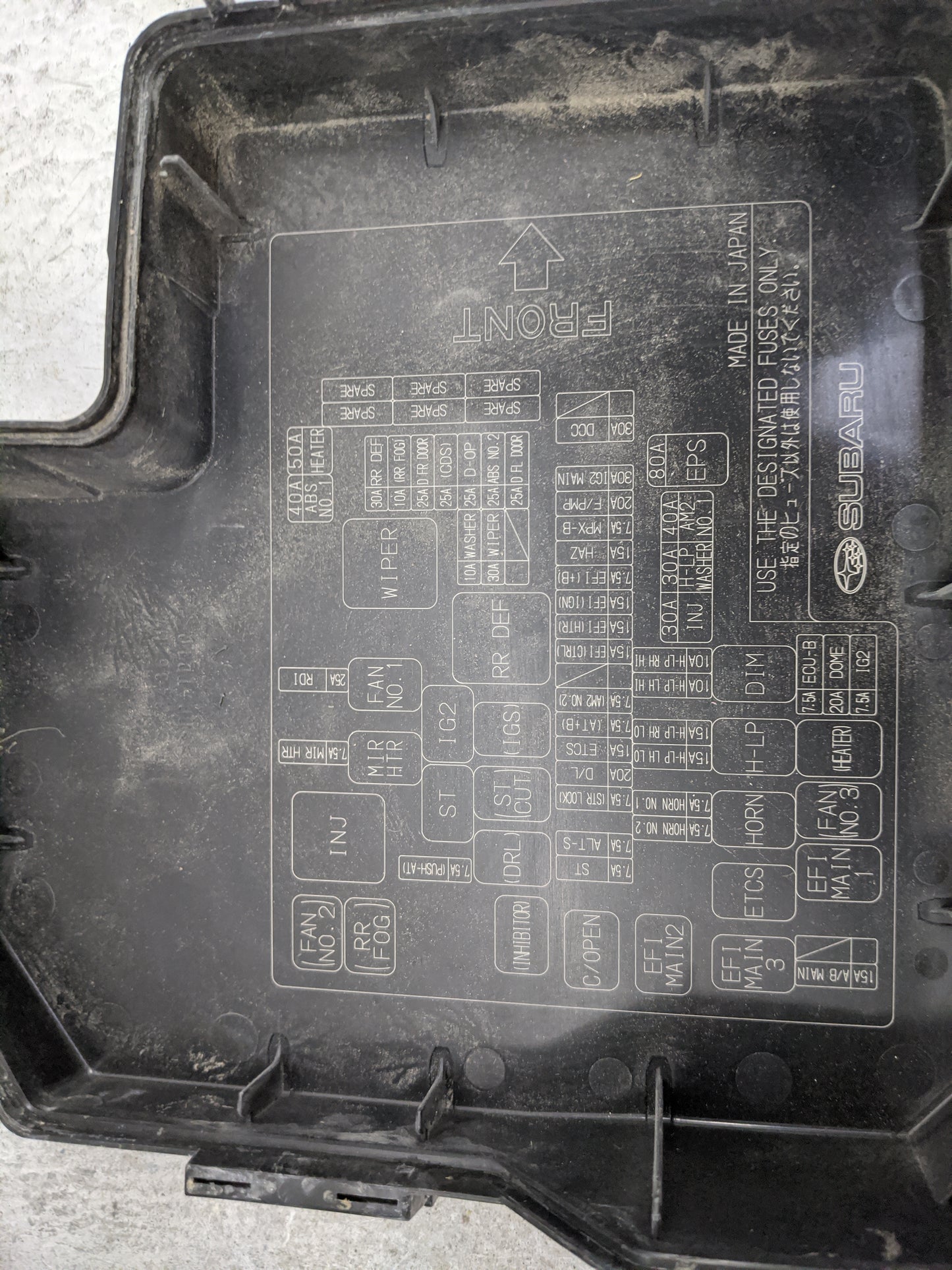 2013 Subaru Brz Fusebox Fuse Box Panel Relay Module Fits OEM Used Auto Parts - Oemusedautoparts1.com