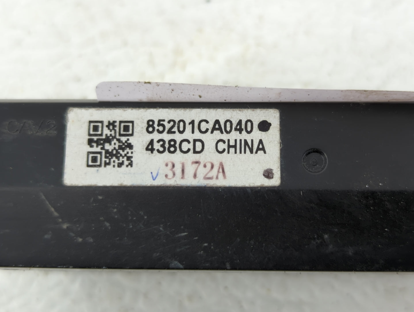 2013 Subaru Brz Digitial Dash Clock P/N:85201CA040 Fits OEM Used Auto Parts - Oemusedautoparts1.com