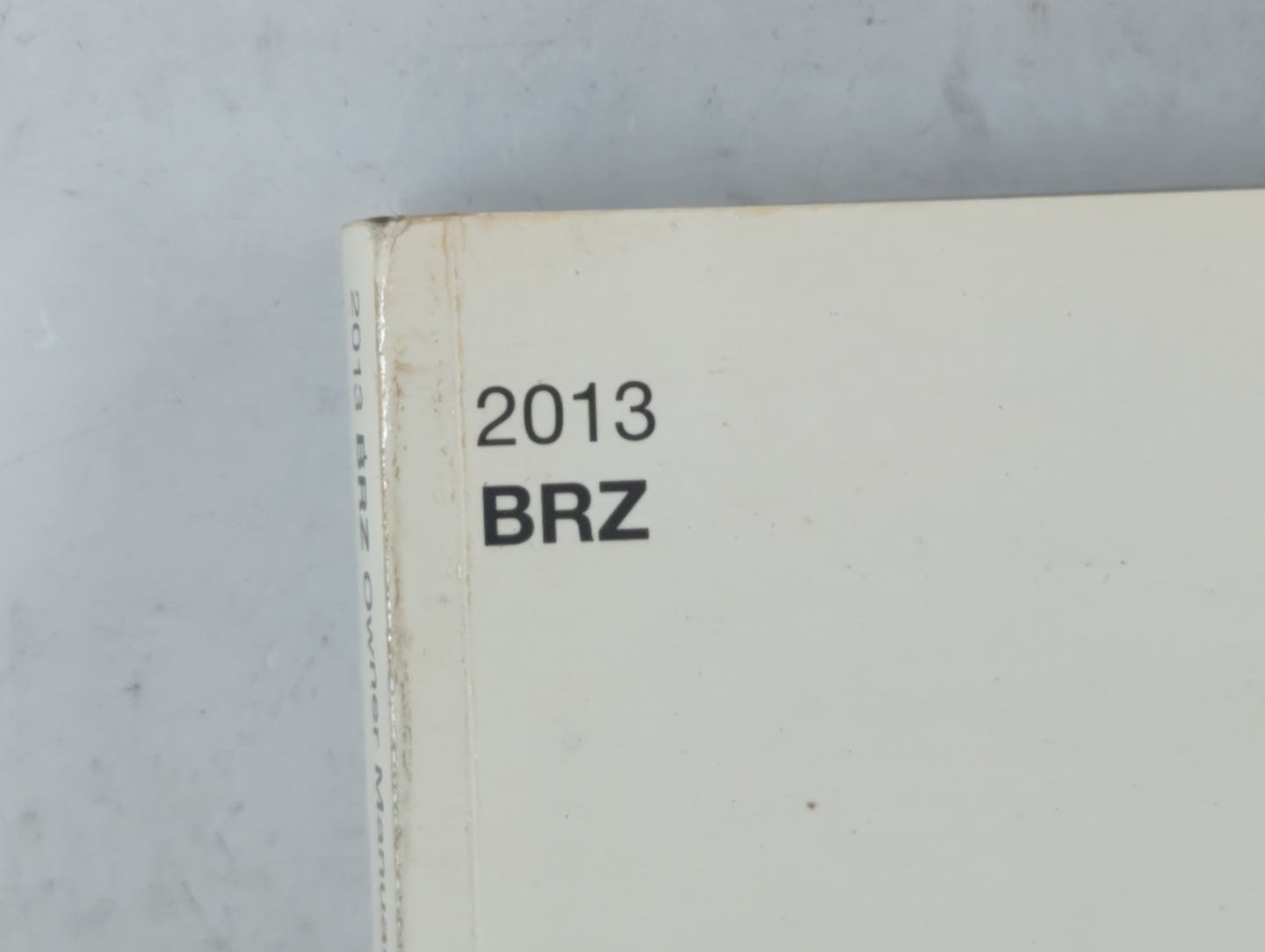 2013 Subaru Brz Owners Manual Book Guide OEM Used Auto Parts - Oemusedautoparts1.com