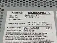 2013 Subaru Forester Radio AM FM Cd Player Receiver Replacement P/N:86201SC620 Fits OEM Used Auto Parts - Oemusedautoparts1.