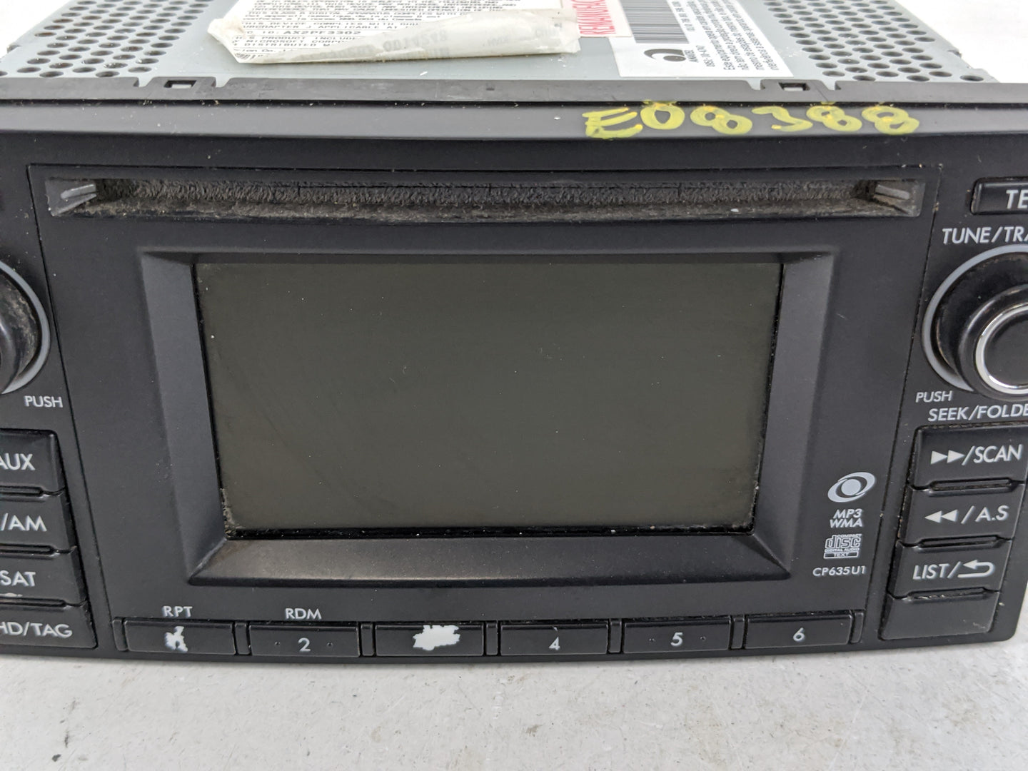 2013 Subaru Forester Radio AM FM Cd Player Receiver Replacement P/N:86201SC630 Fits OEM Used Auto Parts - Oemusedautoparts1.