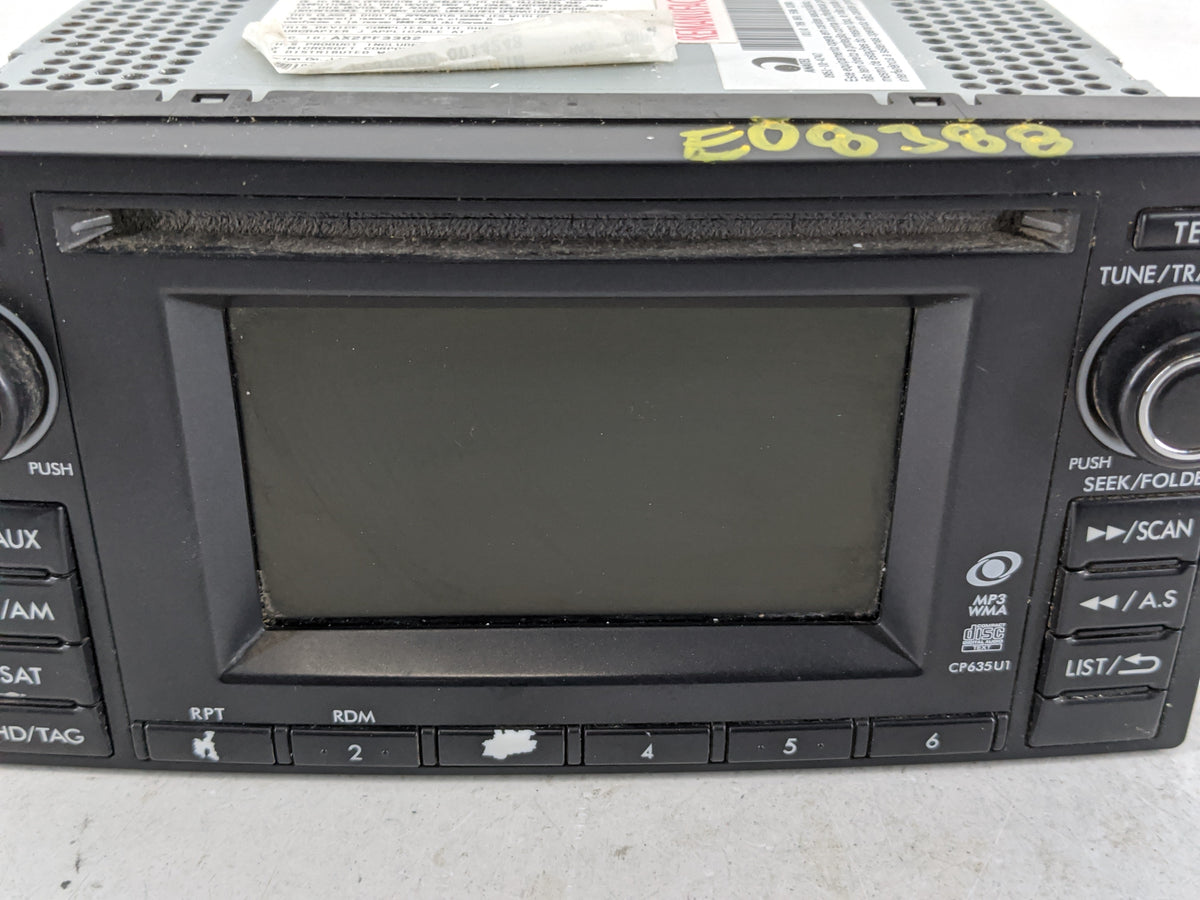 2009-2013 Subaru Forester Radio AM FM Cd Player Receiver Replacement P/N:86201SC630 Fits Fits 2009 2010 2011 2012 2013 OEM U
