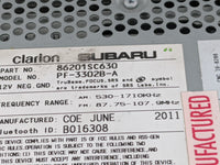 2009-2013 Subaru Forester Radio AM FM Cd Player Receiver Replacement P/N:86201SC630 Fits Fits 2009 2010 2011 2012 2013 OEM U