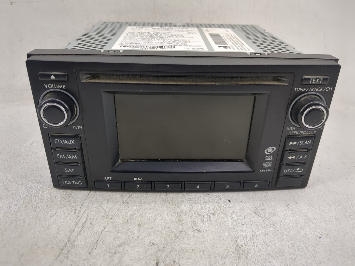 2013 Subaru Forester Radio AM FM Cd Player Receiver Replacement P/N:86201SC630 Fits OEM Used Auto Parts - Oemusedautoparts1.