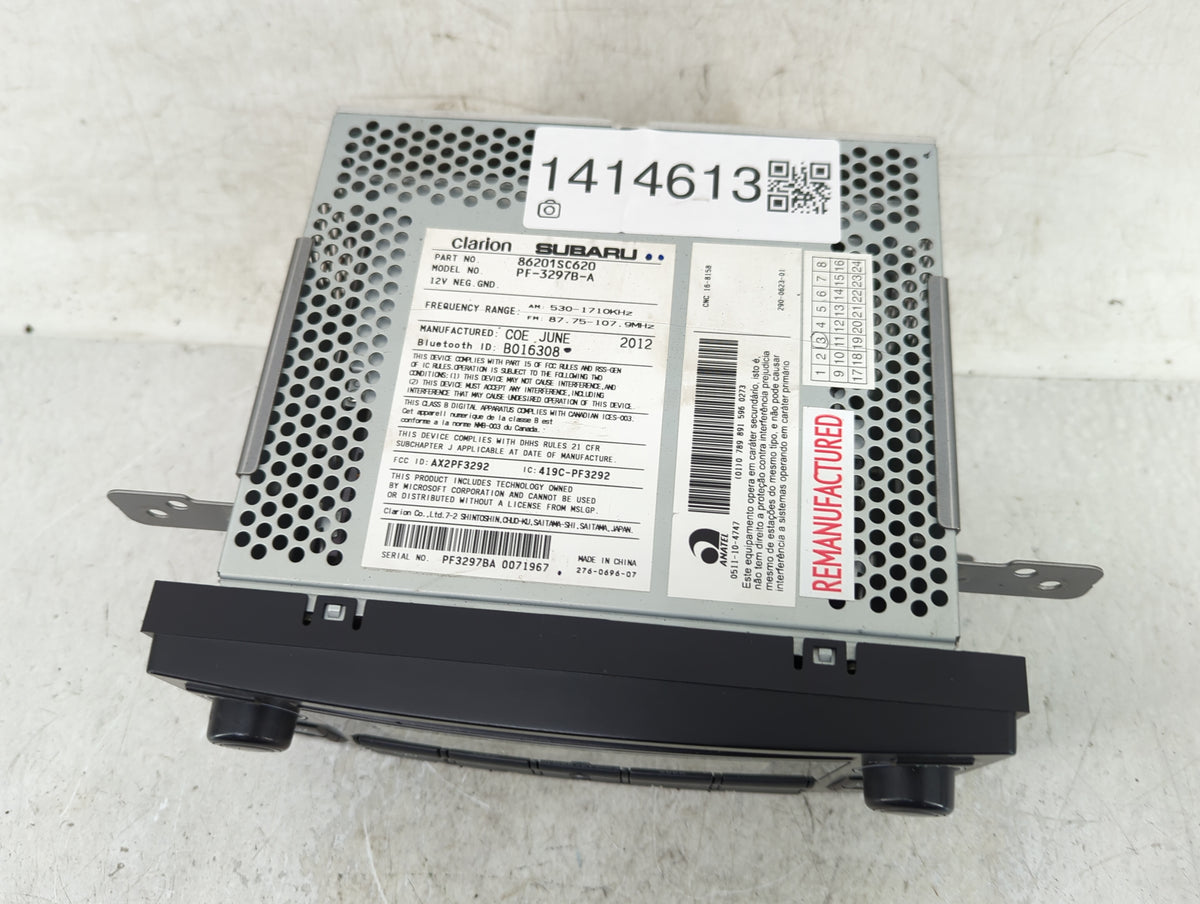 2009-2013 Subaru Forester Radio AM FM Cd Player Receiver Replacement P/N:86201SC620 Fits Fits 2009 2010 2011 2012 2013 OEM U