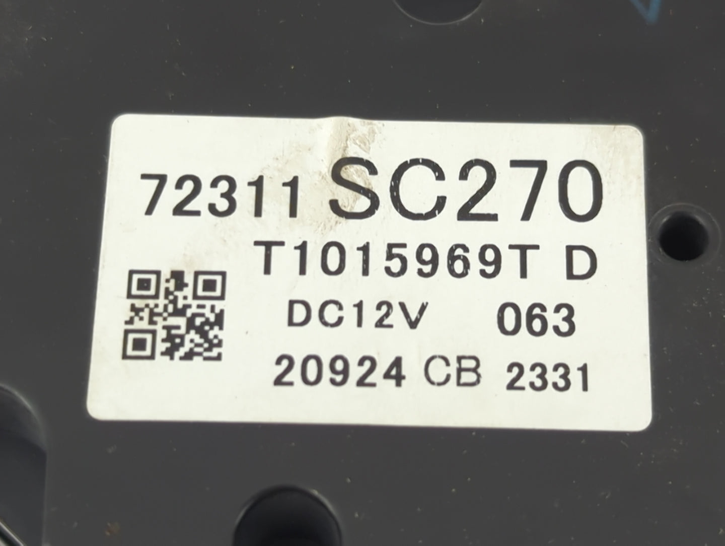 2013 Subaru Forester Climate Control Module Temperature AC/Heater Replacement P/N:72311SC270 T1015969T Fits OEM Used Auto Pa