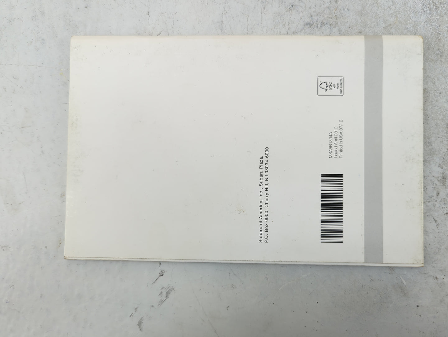 2013 Subaru Forester Owners Manual Book Guide P/N:A8180BE-A MSA5M1303A, MSA5B1304A OEM Used Auto Parts - Oemusedautoparts1.c